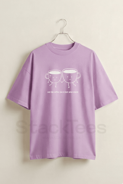 Coffee Lover Oversized T-Shirt for Women