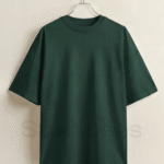 Green Drop Shoulder T-Shirt - Unisex Half Sleeve Basic Tee