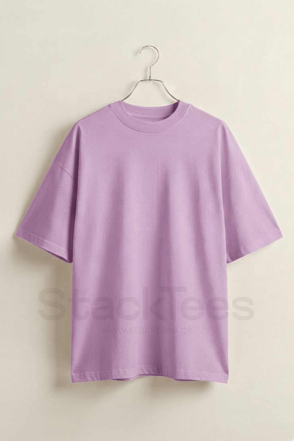 Lilac Drop Shoulder T-Shirt - Unisex Half Sleeve Basic Tee